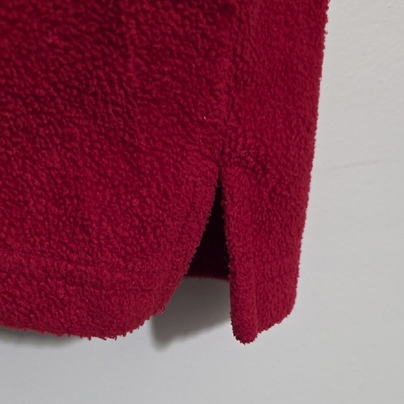 Vtg C.D. Sport Fleece Embroidered Christmas Cat With Mouse Sweatshirt Woman Sz L - Picture 13 of 13